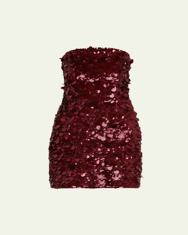 Nolia Sequin Strapless Bodycon Mini Dress